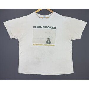 John Mellencamp Plain Spoken Band Tee Music Album Tour Concert Promo Shirt 2XL